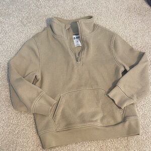 Old Navy Beige Zip-Up Sweater